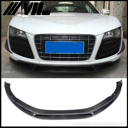 Car Carbon Fiber Front Diffuser for Audi R8 V8 V10 GT Plus Coupe 2-Door